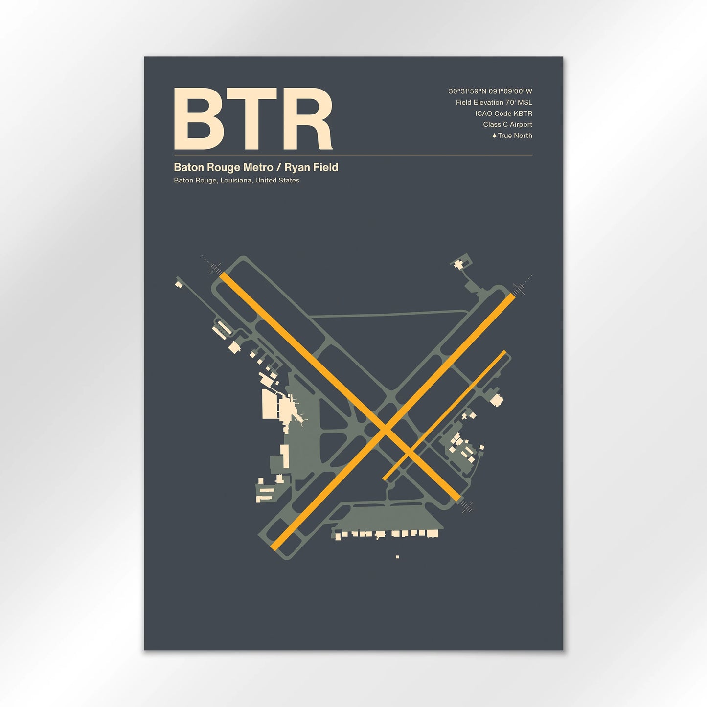 BTR Airport Diagram