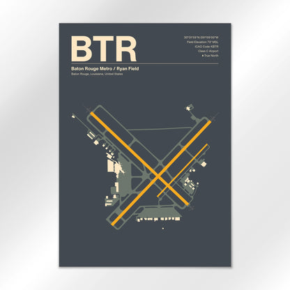 BTR Airport Diagram