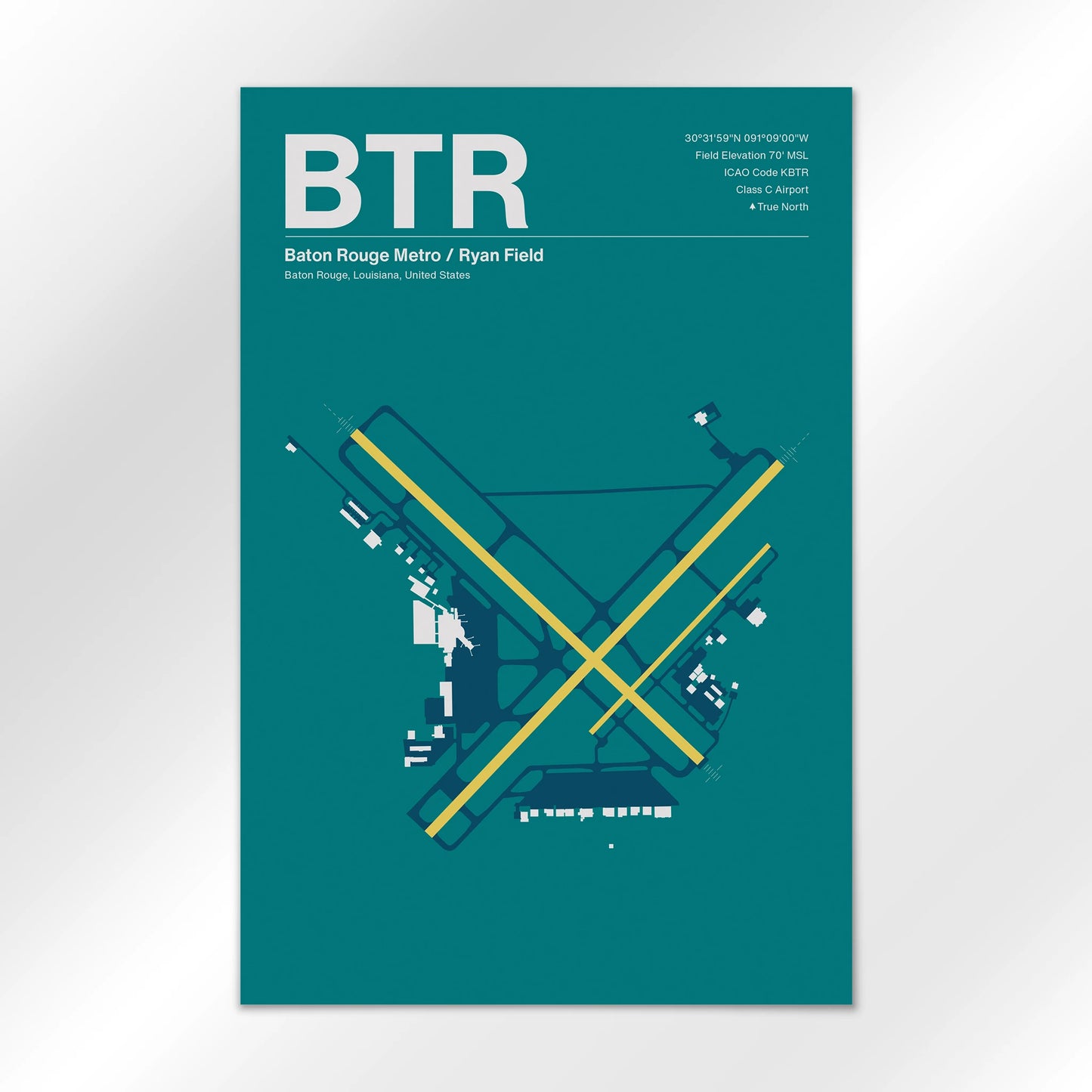 BTR Airport Diagram