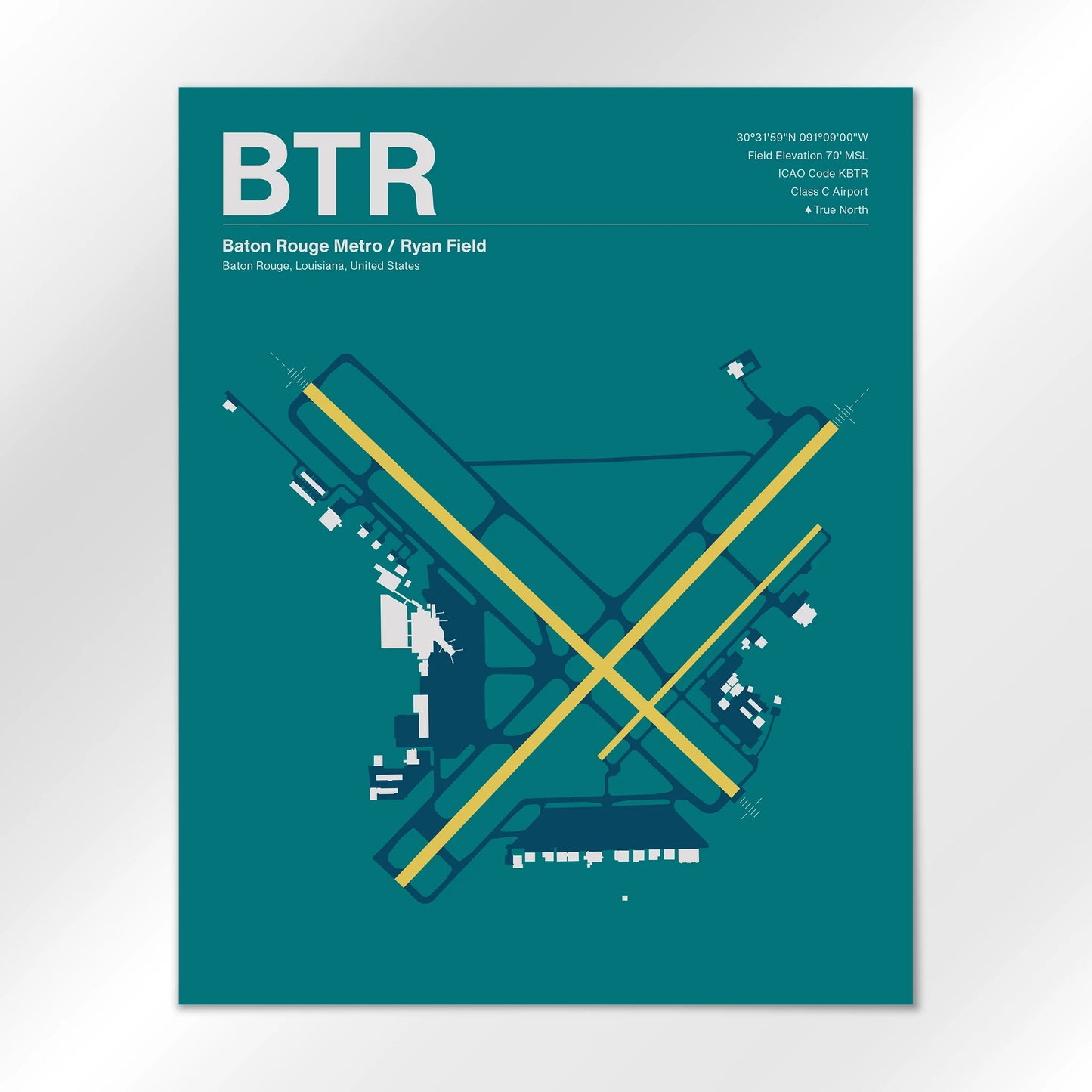 BTR Airport Diagram