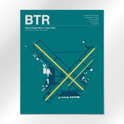 BTR Airport Diagram