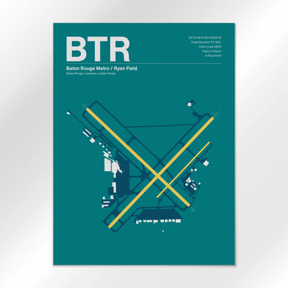 BTR Airport Diagram