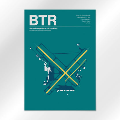 BTR Airport Diagram