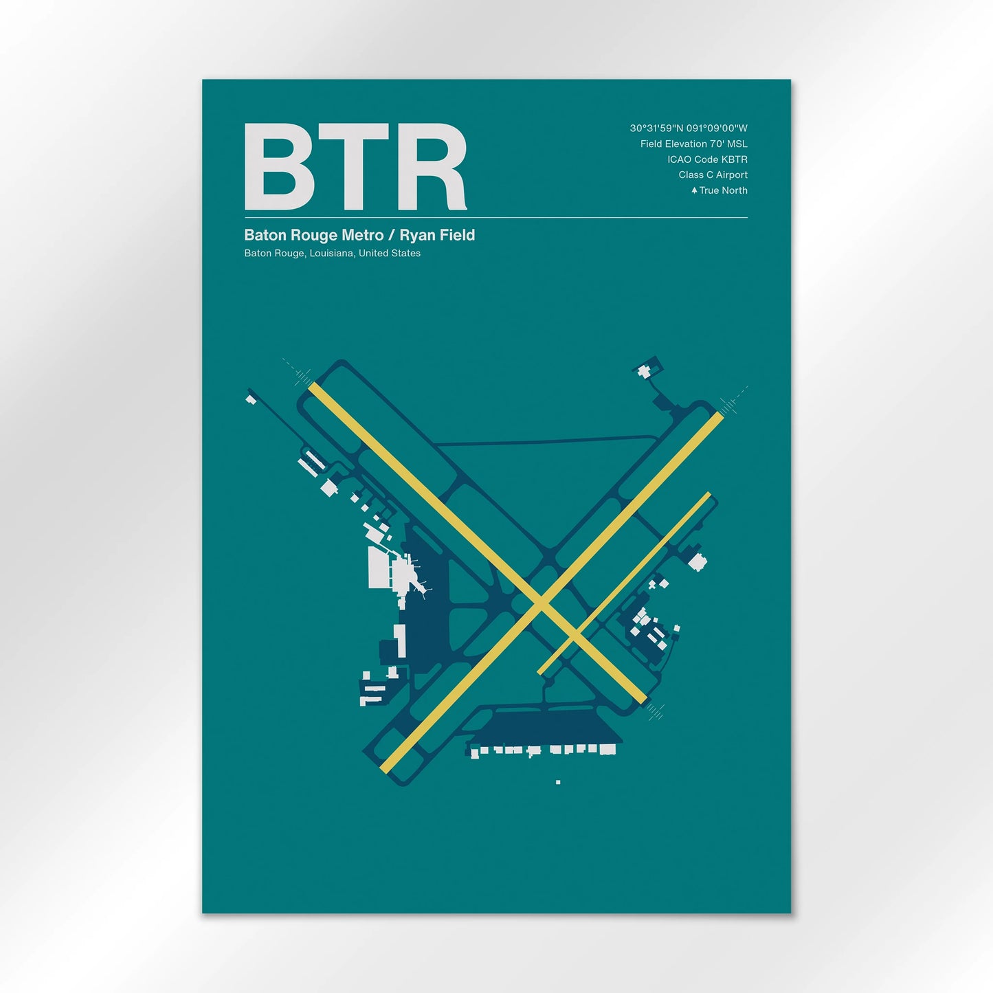 BTR Airport Diagram