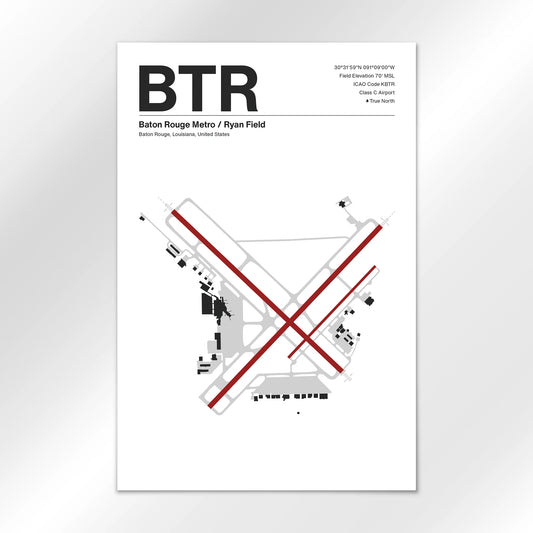 BTR Airport Diagram