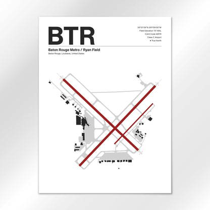 BTR Airport Diagram