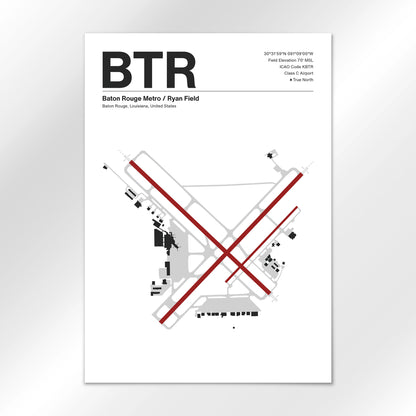 BTR Airport Diagram