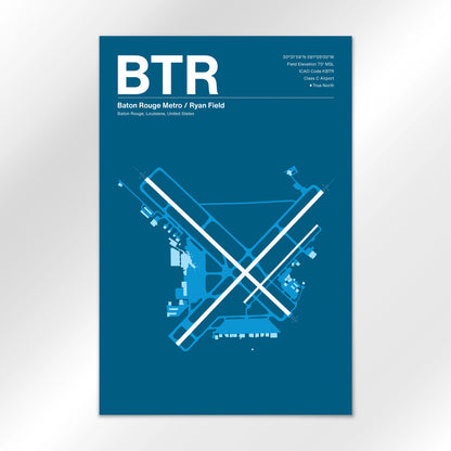 BTR Airport Diagram