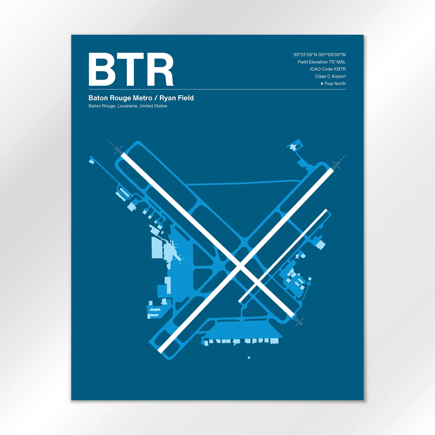 BTR Airport Diagram
