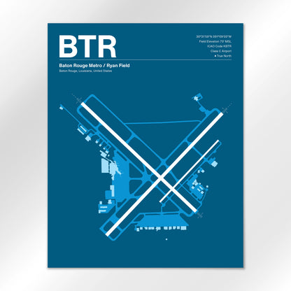 BTR Airport Diagram