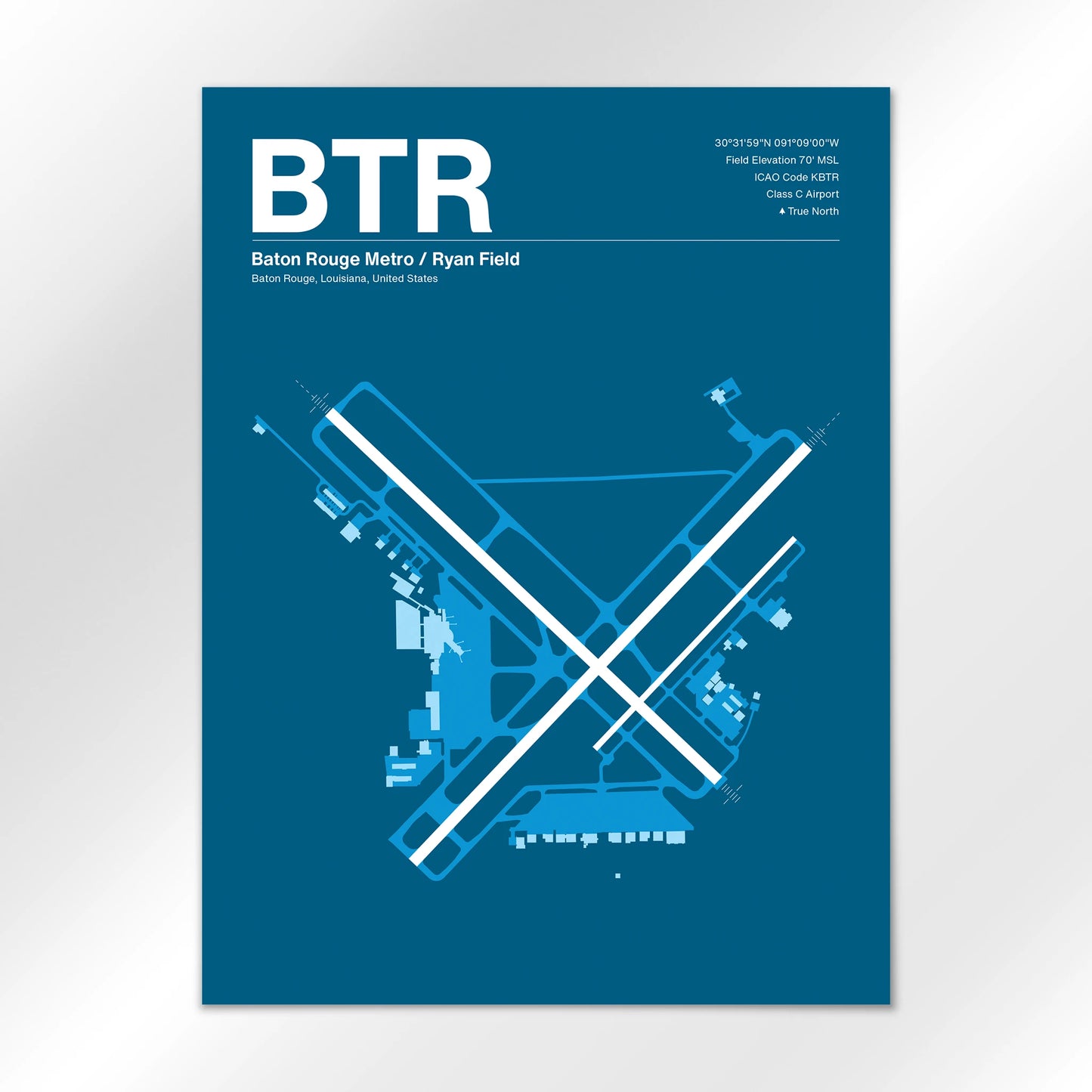 BTR Airport Diagram