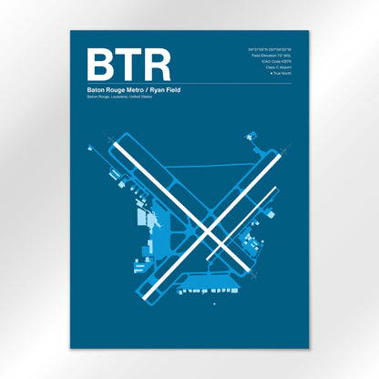 BTR Airport Diagram