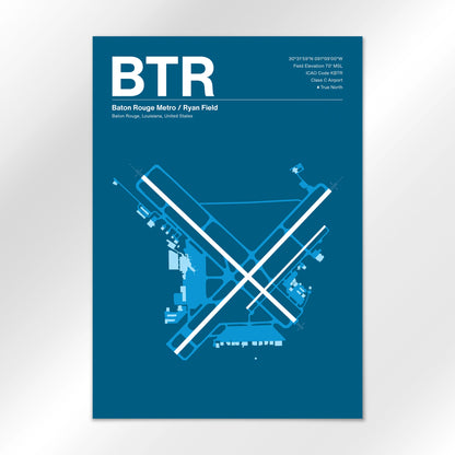 BTR Airport Diagram