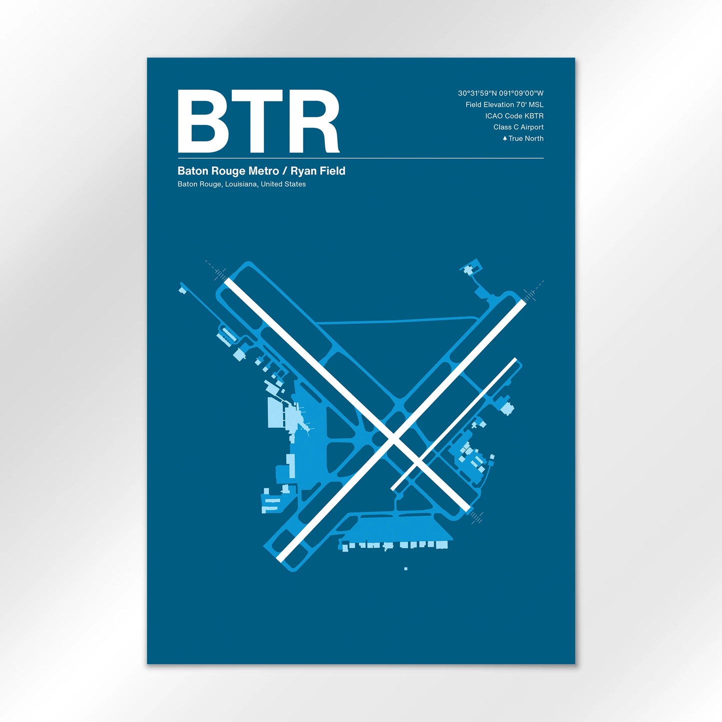 BTR Airport Diagram