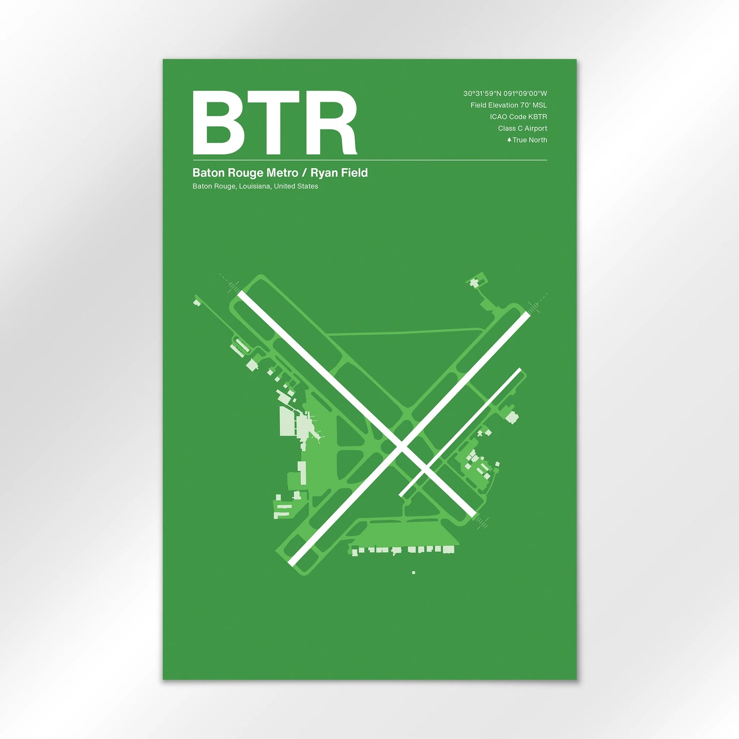 BTR Airport Diagram
