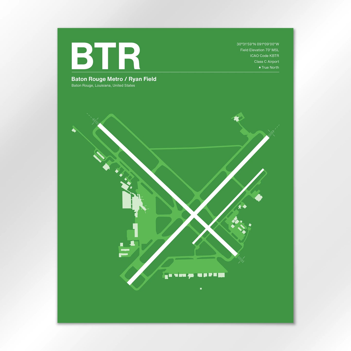 BTR Airport Diagram