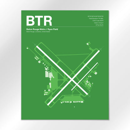BTR Airport Diagram