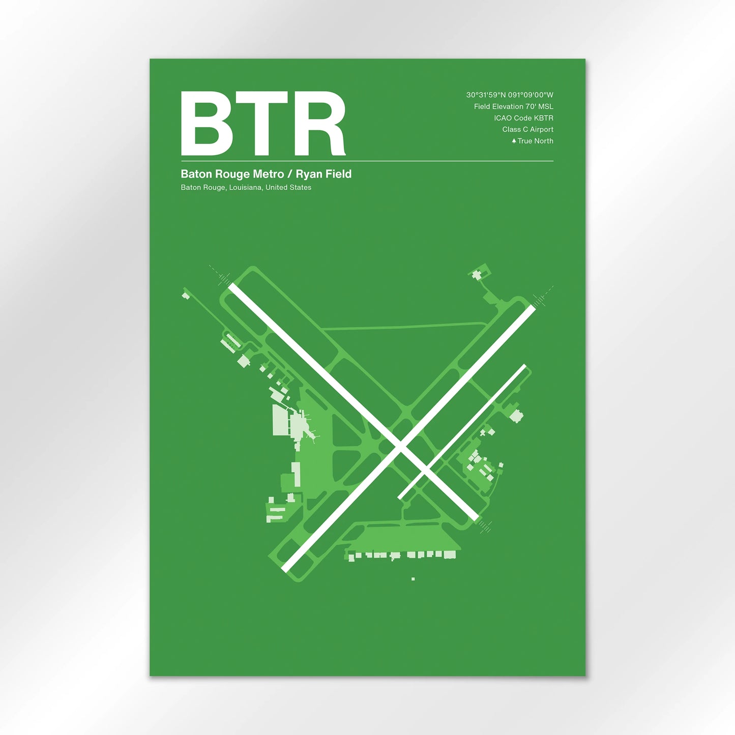 BTR Airport Diagram