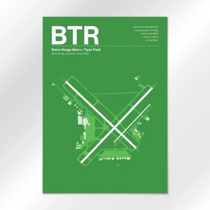BTR Airport Diagram