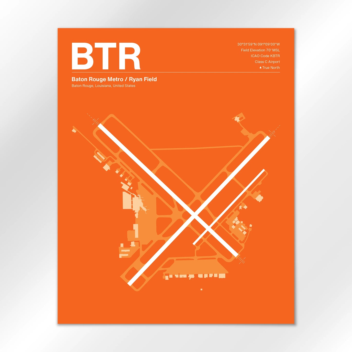 BTR Airport Diagram