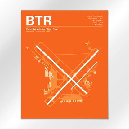 BTR Airport Diagram