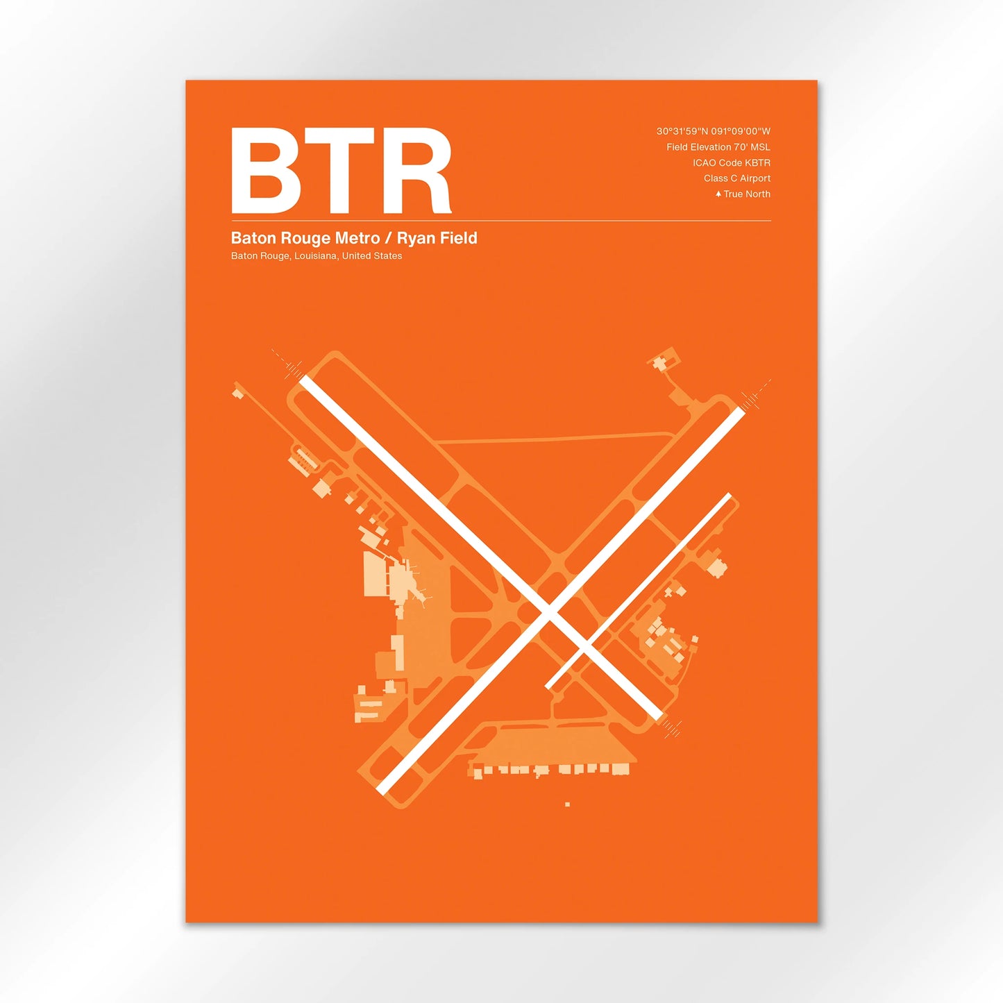 BTR Airport Diagram