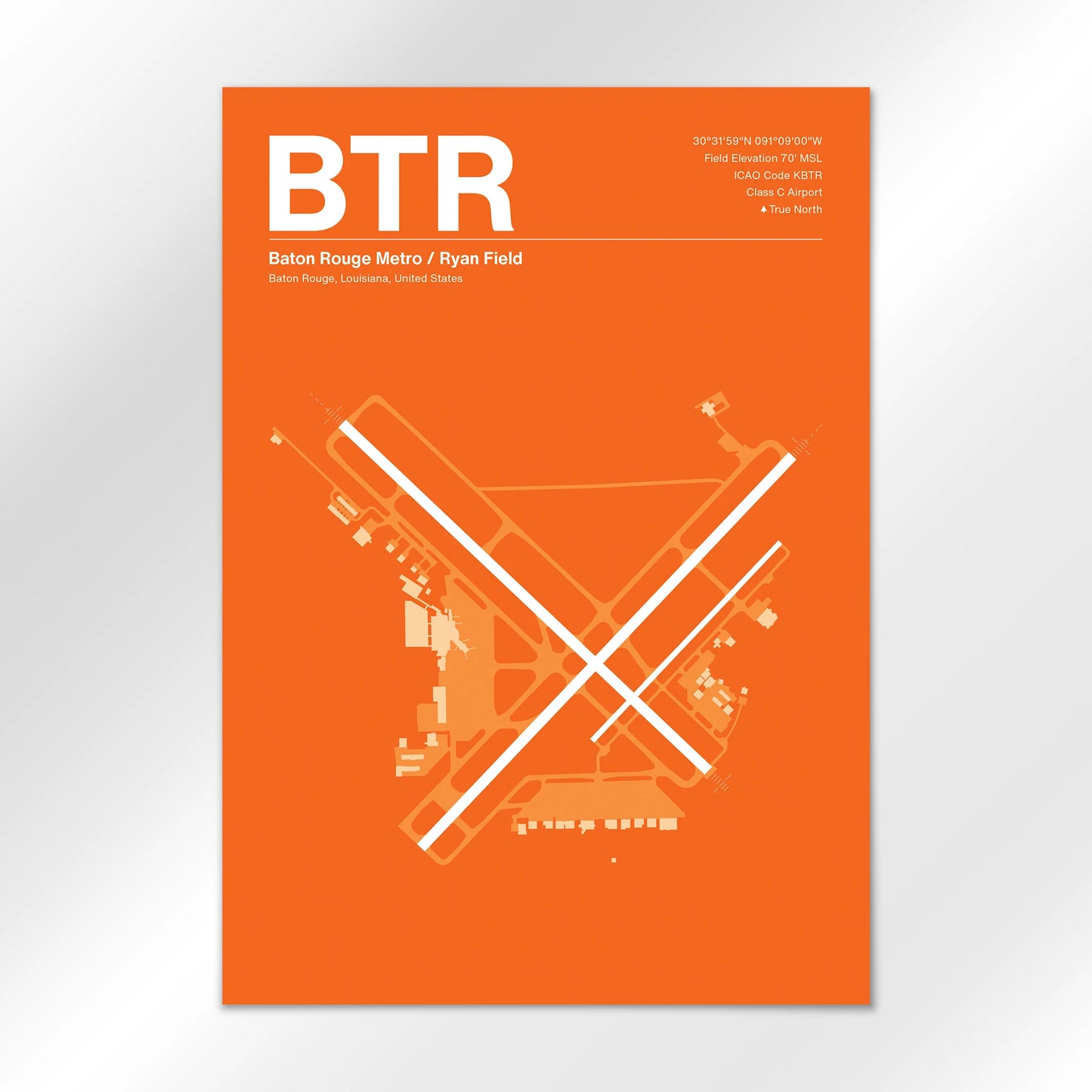 BTR Airport Diagram