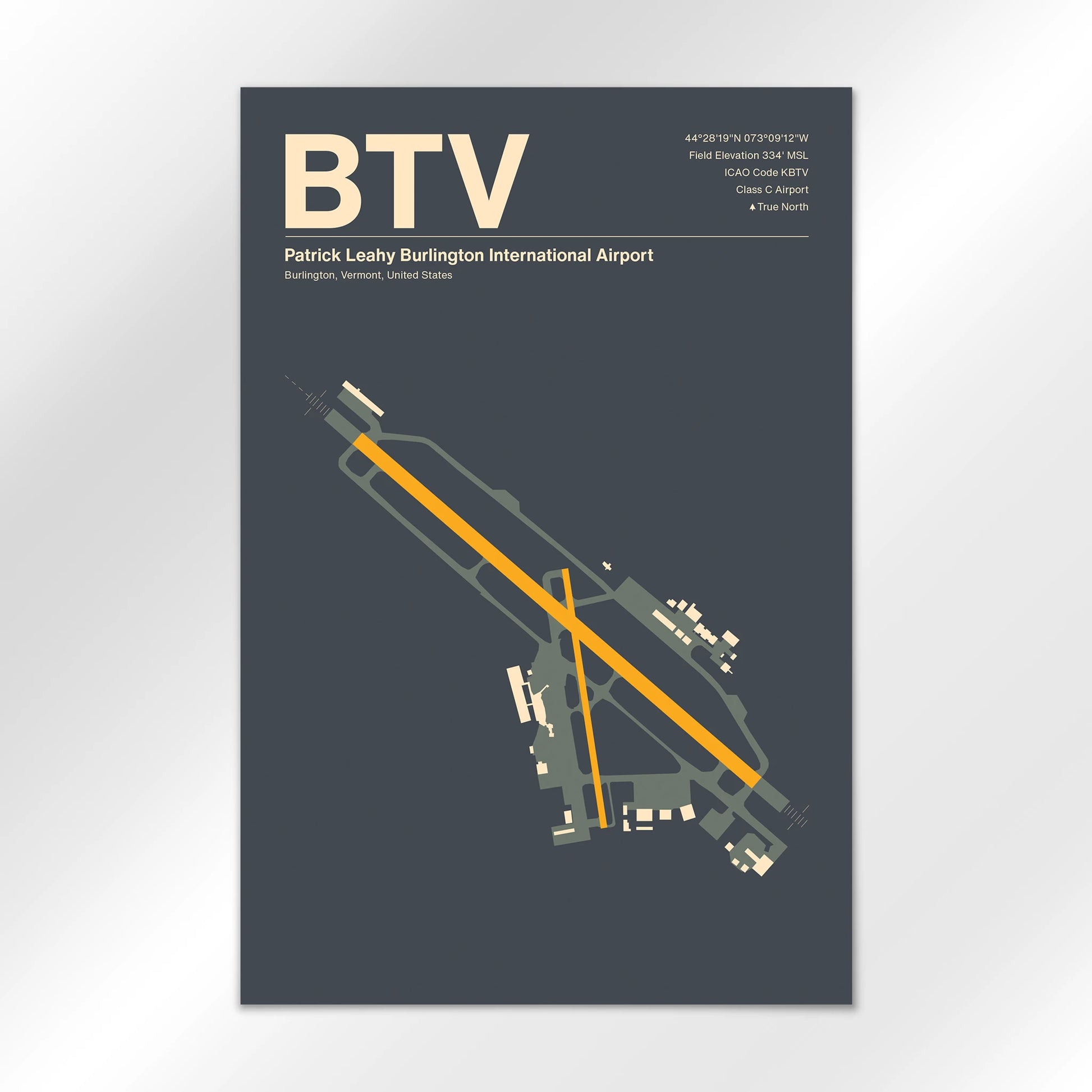 BTV Airport Diagram