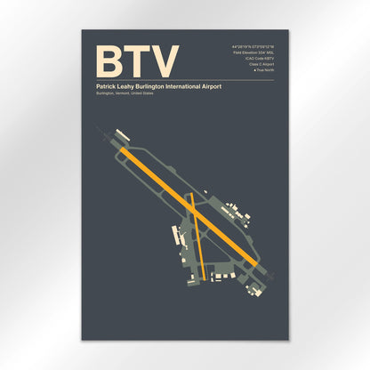 BTV Airport Diagram