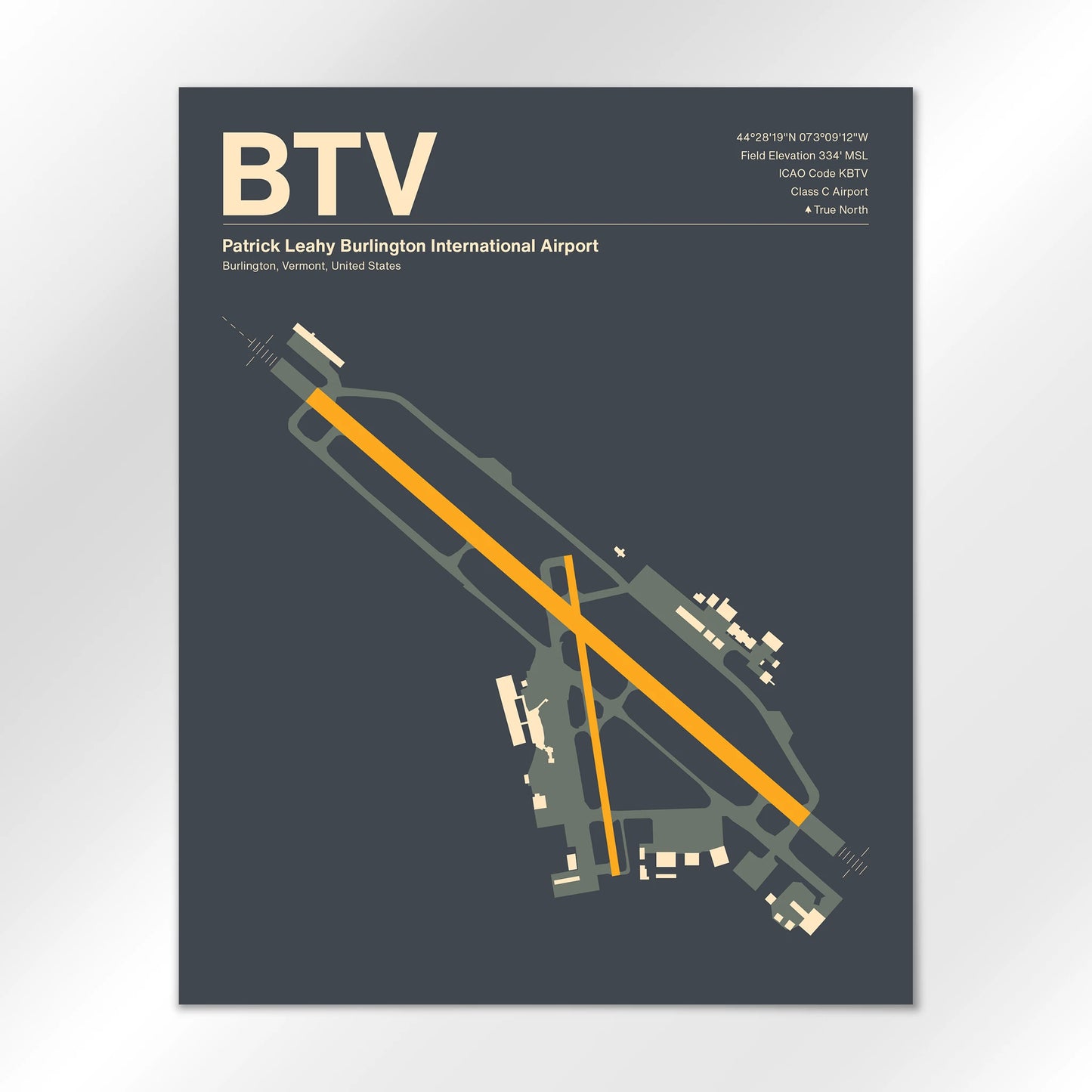 BTV Airport Diagram