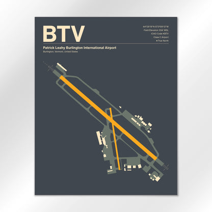 BTV Airport Diagram