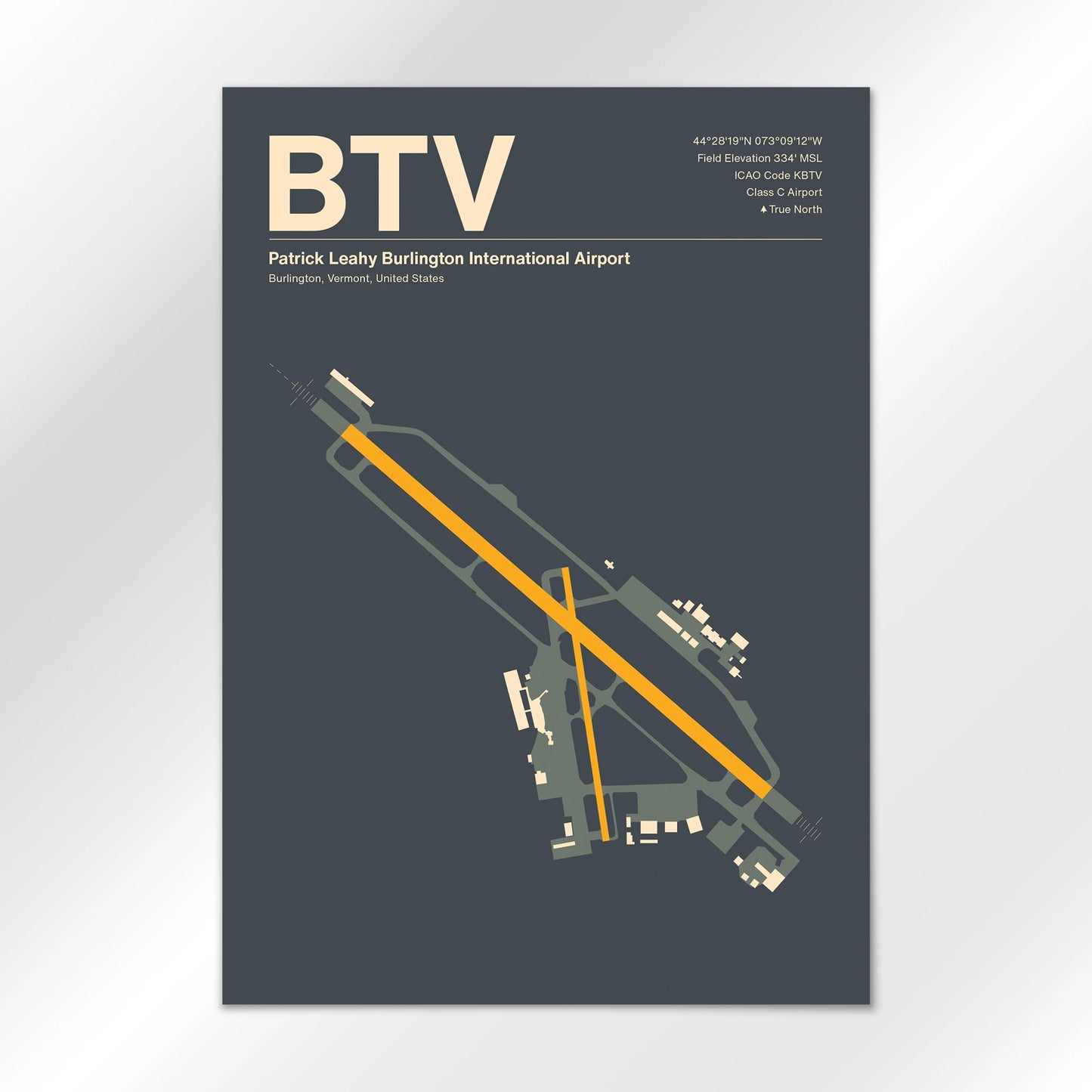 BTV Airport Diagram