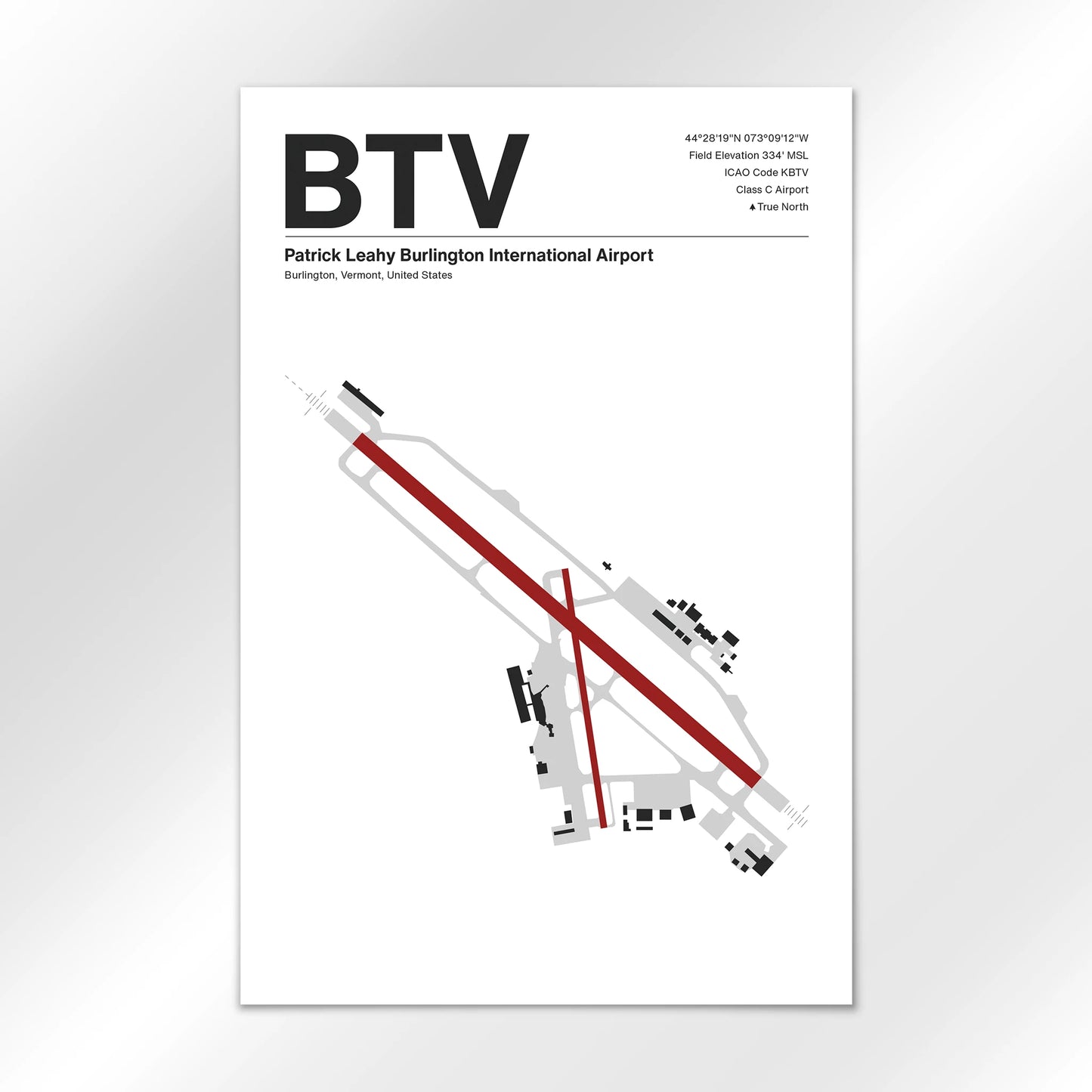 BTV Airport Diagram