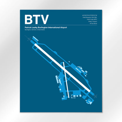 BTV Airport Diagram