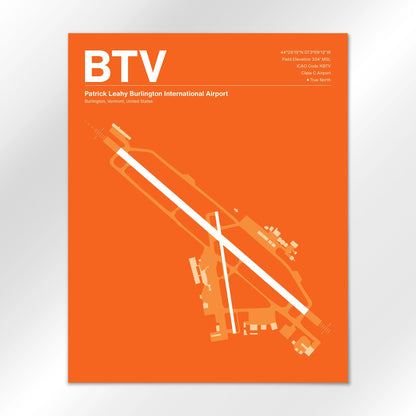 BTV Airport Diagram