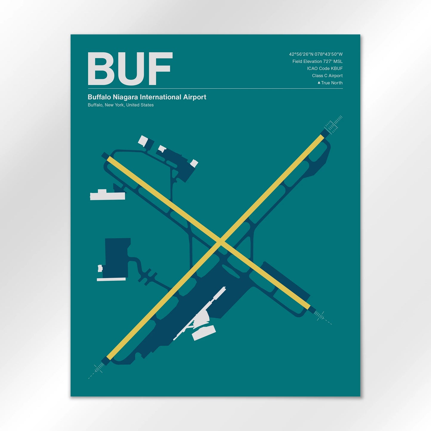 BUF | Buffalo - Mid - Century Moss - 16×20" - No Frame