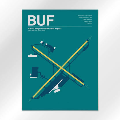 BUF | Buffalo - Mid - Century Moss - 18×24" - No Frame