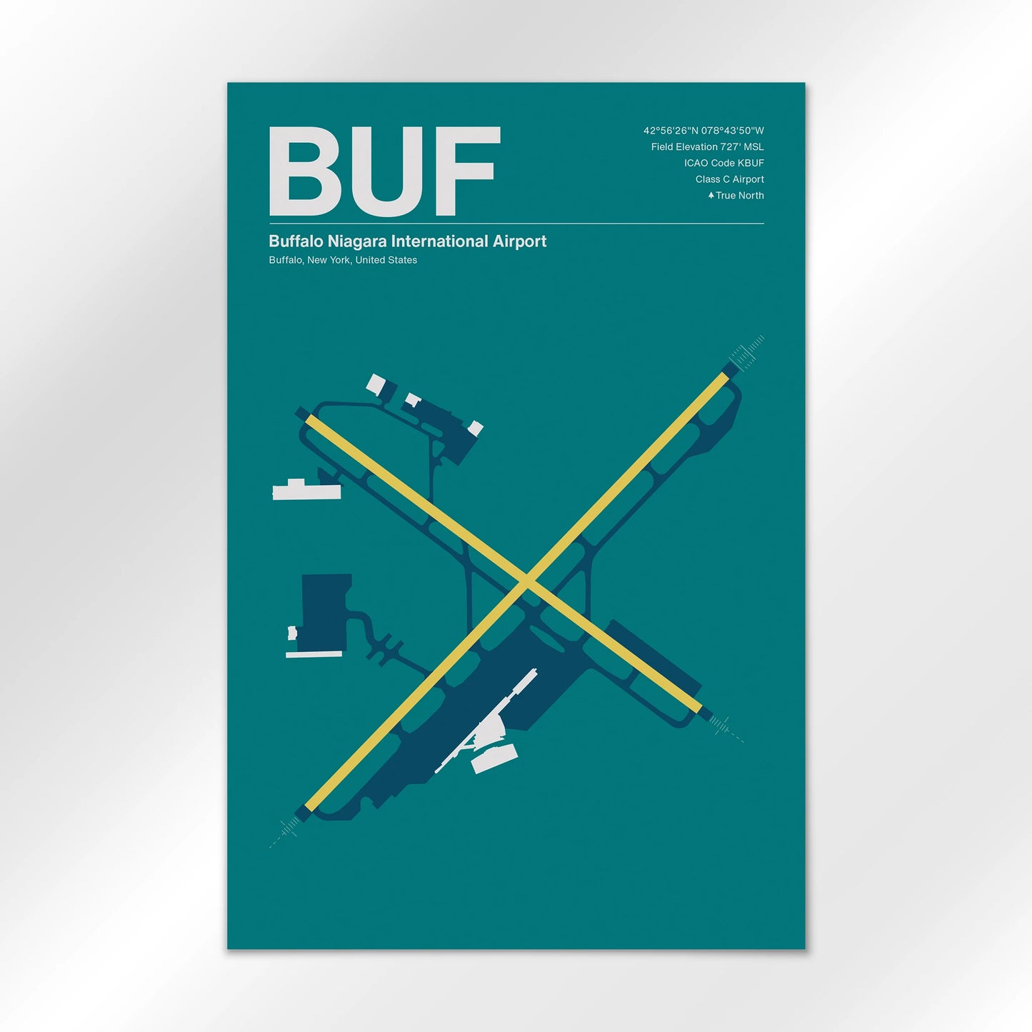 BUF | Buffalo - Mid - Century Moss - 24×36" - No Frame