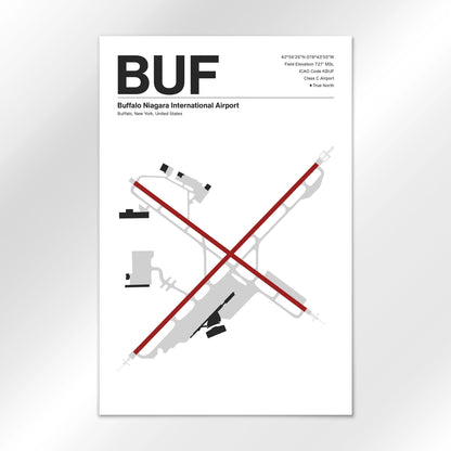 BUF | Buffalo - Mid - Century Modern - 24×36" - No Frame
