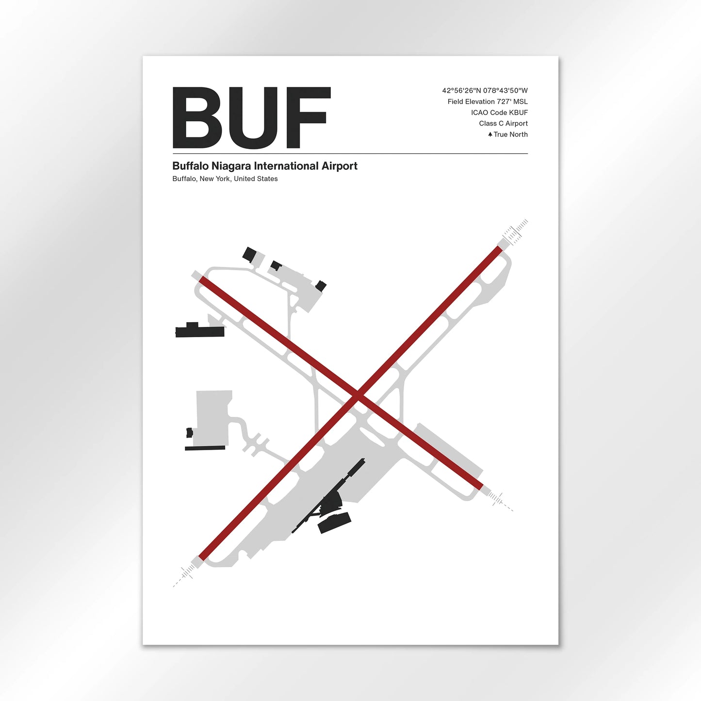 BUF | Buffalo - Mid - Century Modern - A2 - No Frame