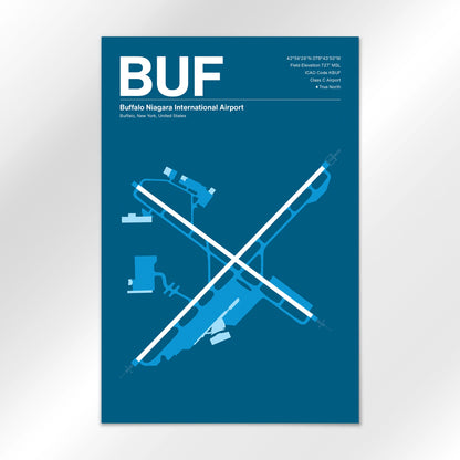 BUF | Buffalo - Skyline Blue - 12×18" - No Frame