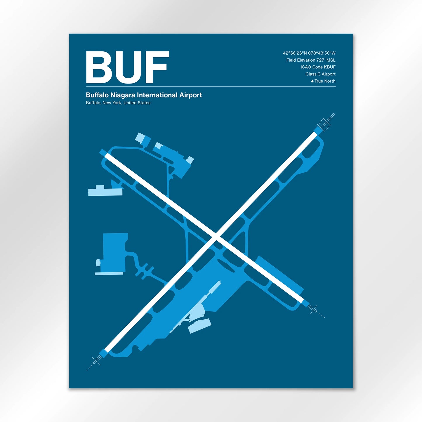BUF | Buffalo - Skyline Blue - 16×20" - No Frame