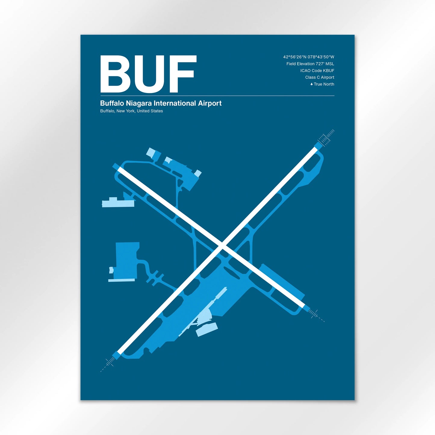 BUF | Buffalo - Skyline Blue - 18×24" - No Frame