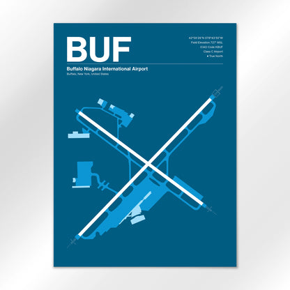 BUF | Buffalo - Skyline Blue - 18×24" - No Frame