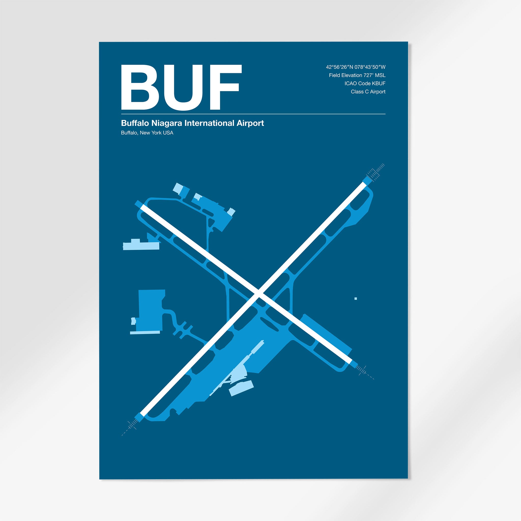 BUF | Buffalo - 24×36" - Skyline Blue - No Frame