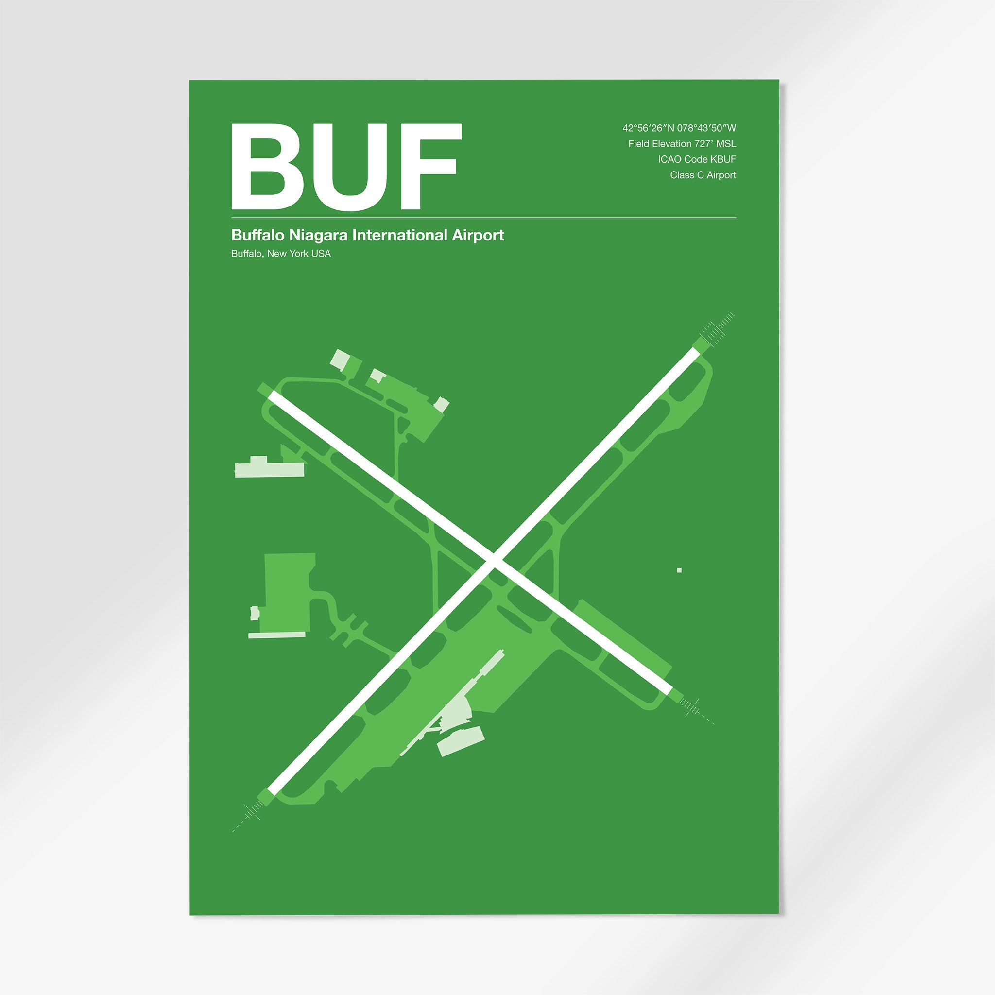BUF | Buffalo - 24×36" - Overland Green - No Frame
