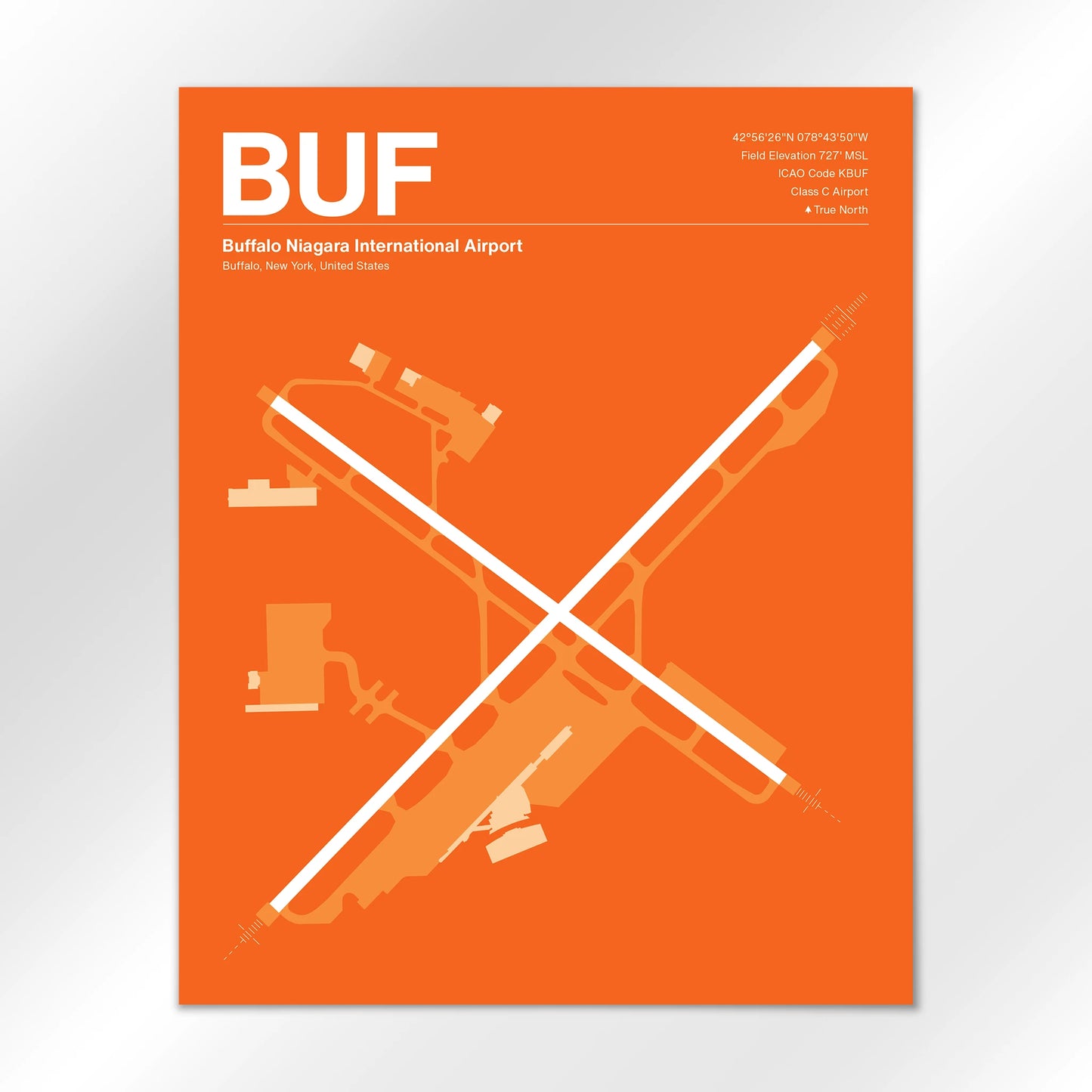 BUF | Buffalo - Sunset Orange - 16×20" - No Frame