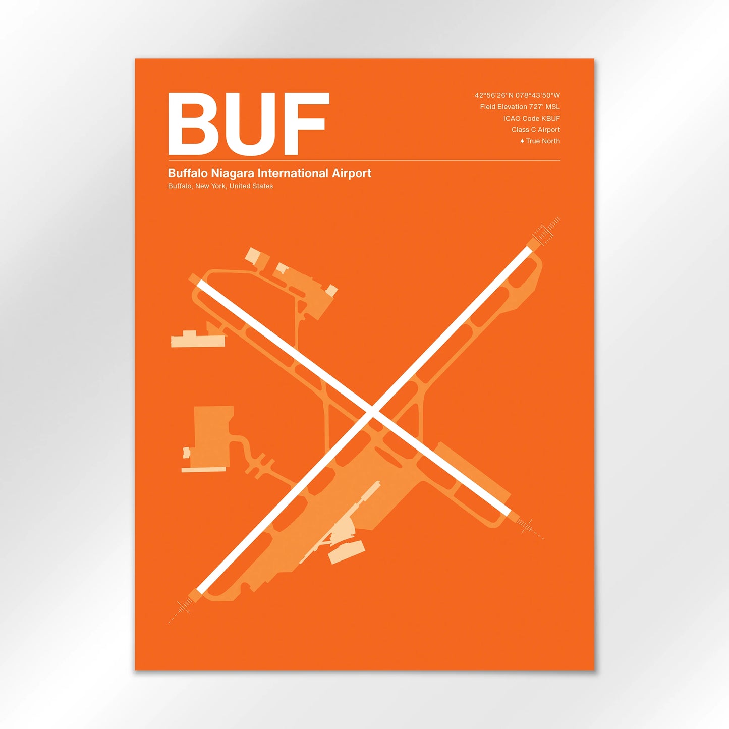 BUF | Buffalo - Sunset Orange - 18×24" - No Frame