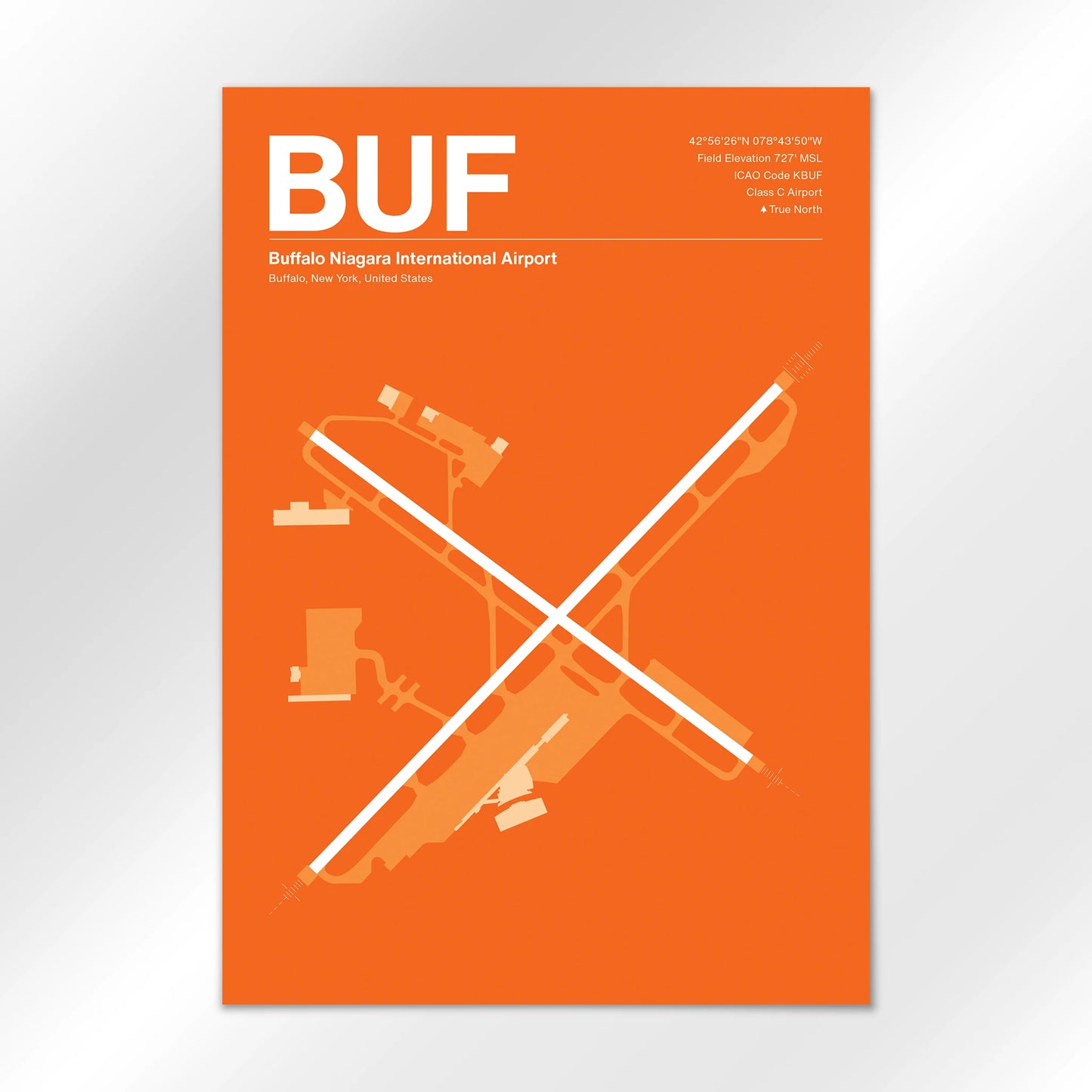 BUF | Buffalo - Sunset Orange - A3 - No Frame