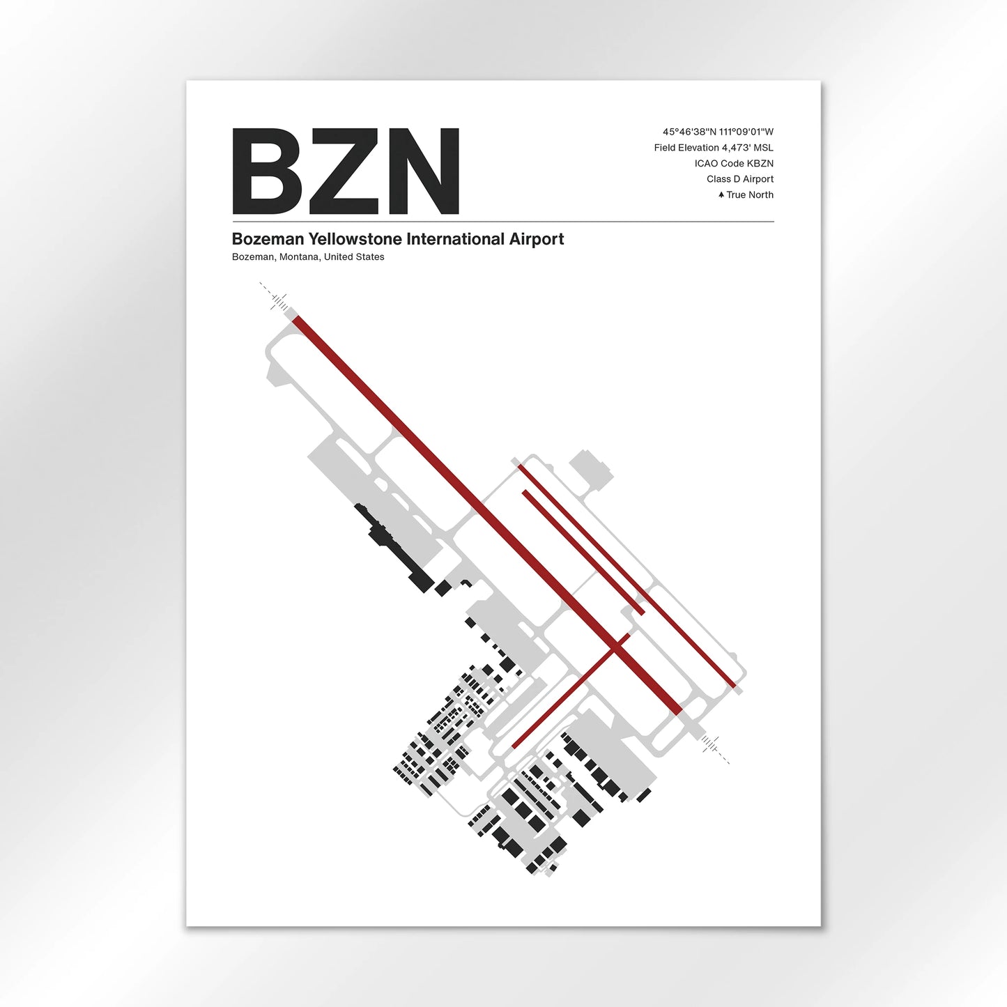 BZN Airport Diagram